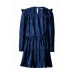 B.Nosy Girls velvet dress  Lake blue Y109-5803